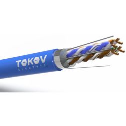 Кабель витая пара F/UTP 4х2х23AWG (0.57мм) кат.6 LSZH Fluke tested (м) PRO TOKOV ELECTRIC