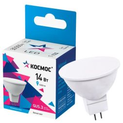 Лампа светодиодная JCDR 14Вт GU5.3 4500К 1260лм 174-265В КОСМОС LkecLED14wJCDRC45