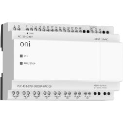 Модуль ЦПУ ПЛК 410 14 DI 8 RO 220В AC с Ethernet портом без экрана ONI PLC-410-CPU-14D08R-0AC-00