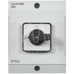 Переключатель кулачковый 25А (сх. 10) в боксе стандартная рукоятка IEK MI-CS20-025-010